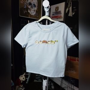 Nickelodeon Rugrats baby blue crop top